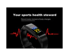 20 In 1 115plus Water Resistant Smart Fitness Tracker Bands Sport Bluetooth Smart Touch Wristband Health Monitoring Bracelet - Purple