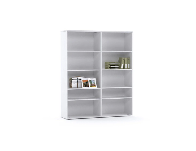 Uniform - Large Open Bookcase 1600L - white
