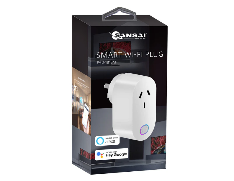 Sansai Smart Wifi Plug Smartphone App Remote Control iOS/Android AU Wall Socket