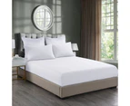 Royal Comfort 2000TC Bamboo Cooling King Bed Fitted Sheet Set - White