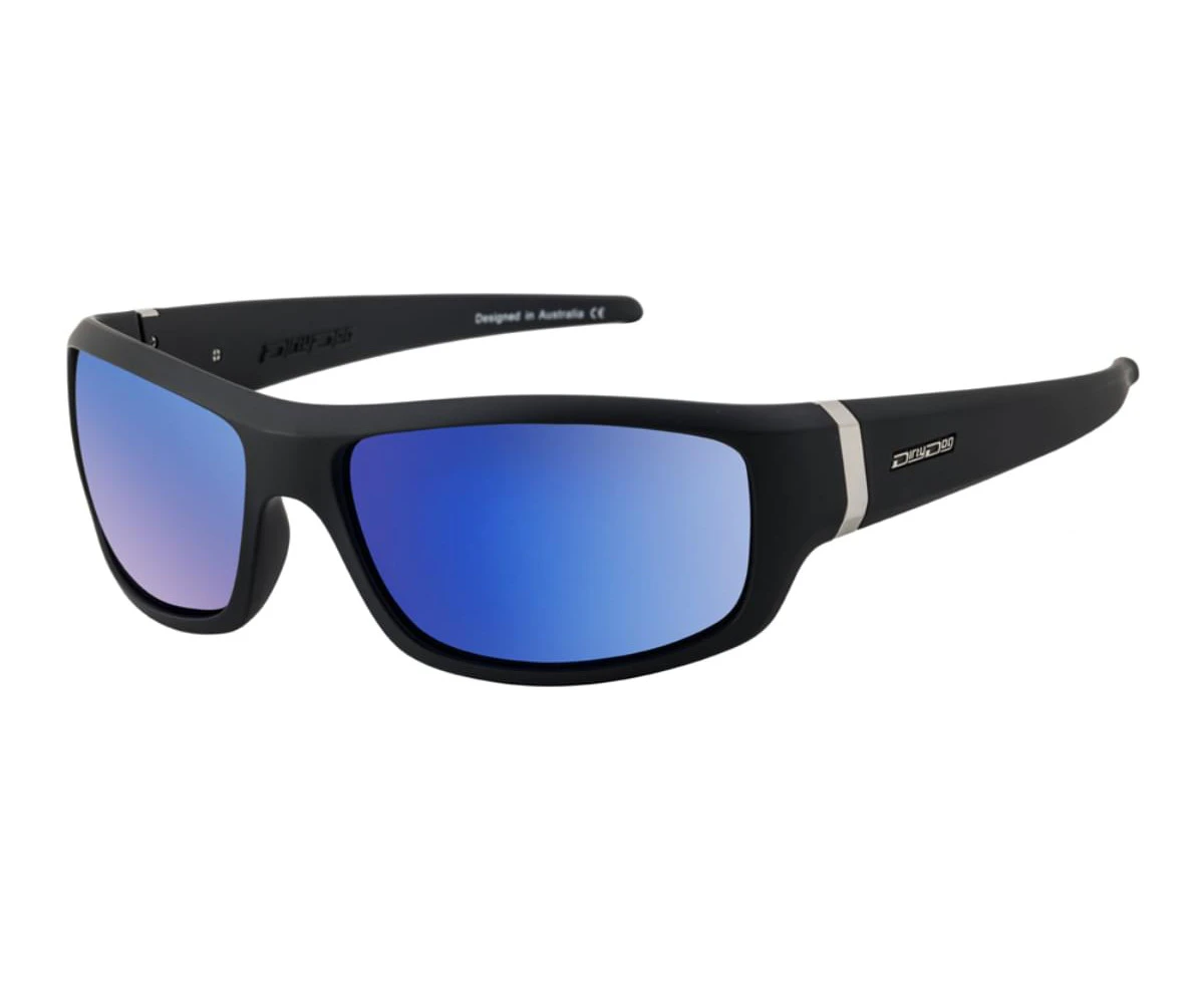 Dirty Dog Vimp 53602 Satin Black / Blue Mirror Polarised Lenses