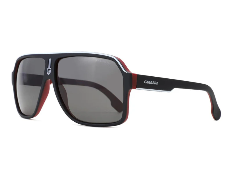 Carrera Unisex BLX M9 Polarised Sunglasses - Matte Black/Red/Dark Grey