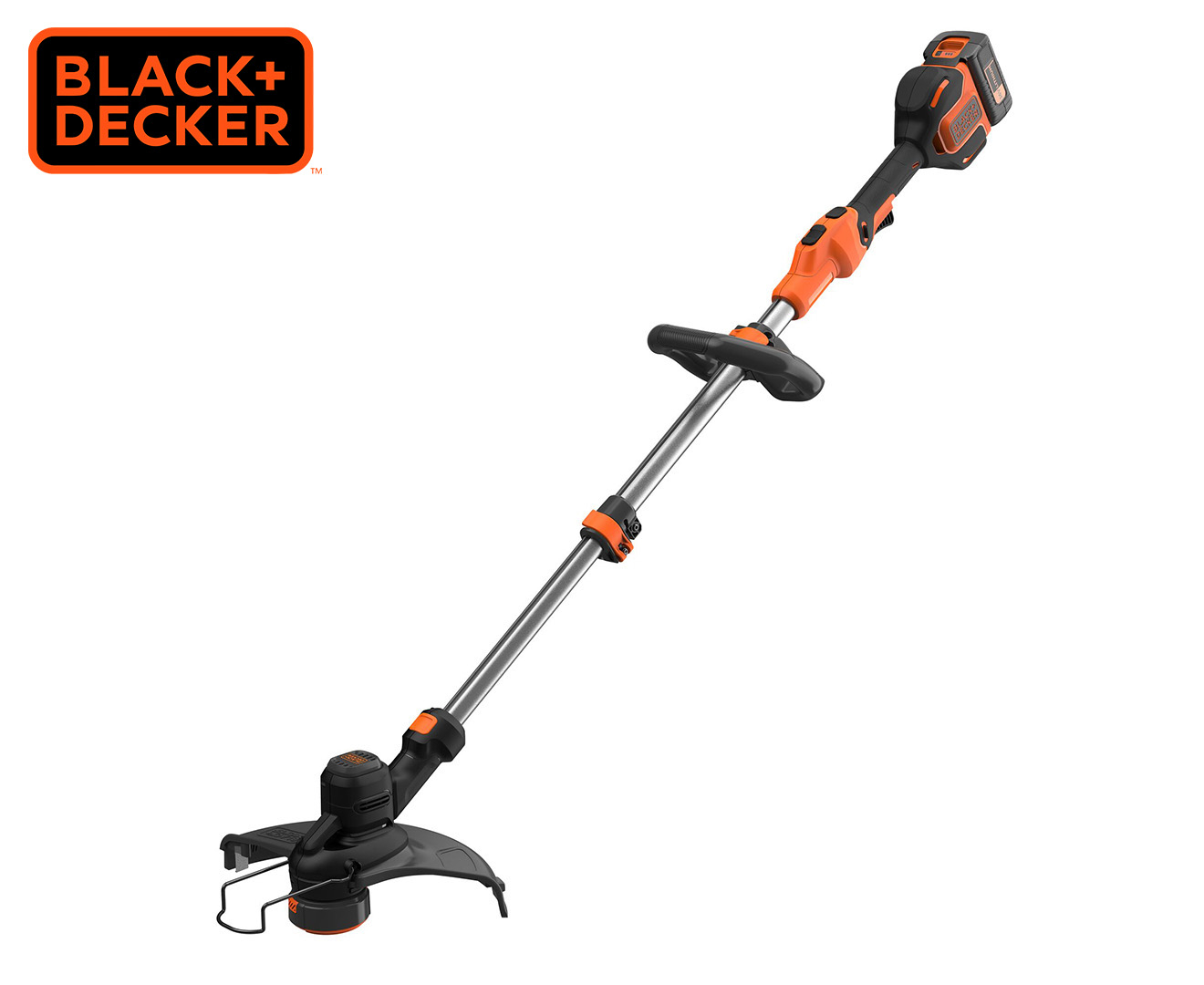 Black Decker 36V 2.5Ah 33cm Cordless POWERCOMMAND Strimmer Catch