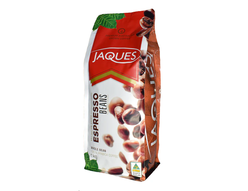 Jaques Coffee Espresso Roast - 1kg Ground Coffee