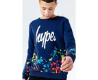 Hype Childrens/Kids Splat Sweatshirt (Blue/Red/Yellow) - HY3998