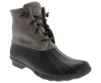Sperry Womens Saltwater Core Leather Ankle Boots (Black/Grey) - FS7970