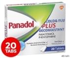 Panadol Cold & Flu Plus Decongestant 20 Tabs 1