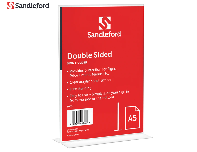 Sandleford A5 Double-Sided Sign Holder