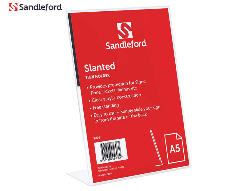 Sandleford A5 Slanted Sign Holder