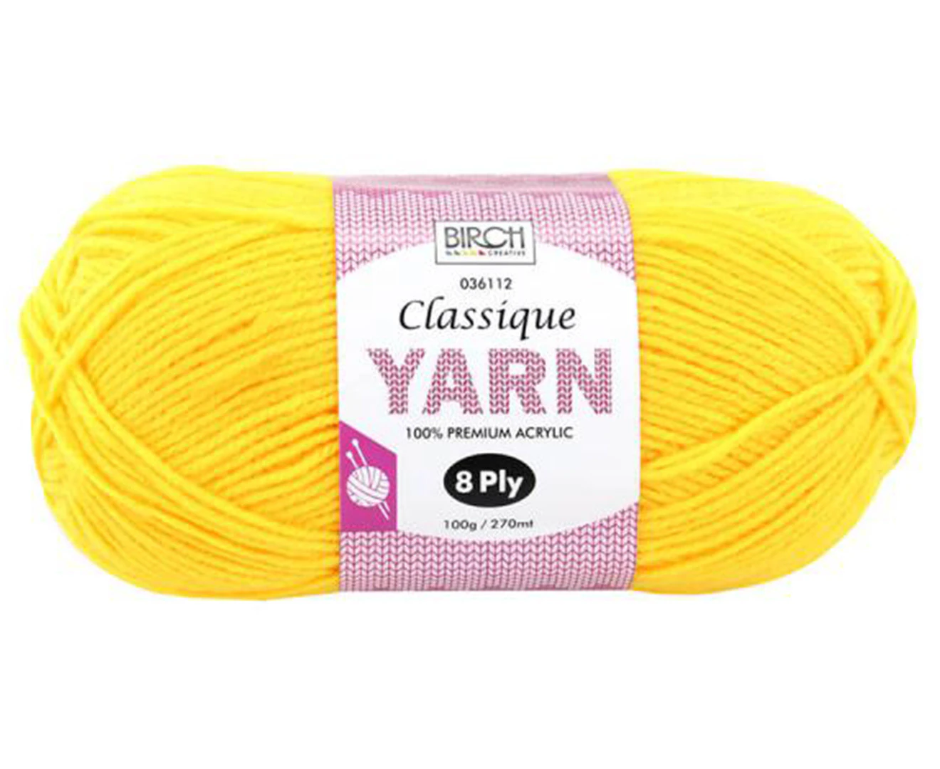 Birch Creative Classique 8ply Yarn - Sunny