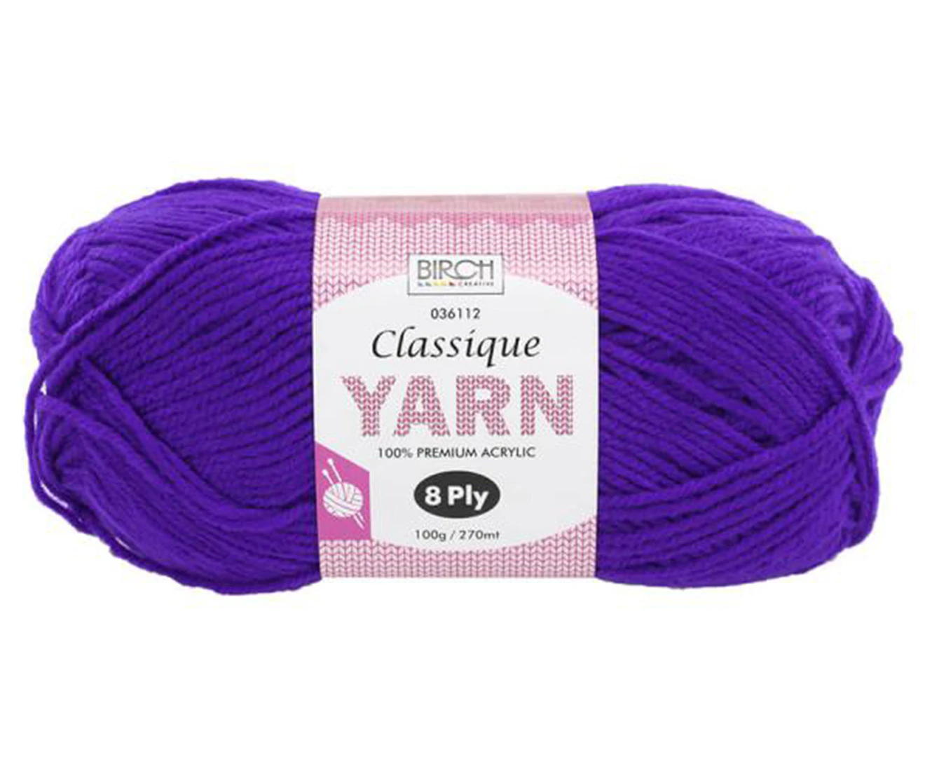 Birch Creative Classique 8ply Yarn - Purple