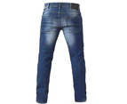 D555 Mens Ambrose King Size Tapered Fit Stretch Jeans (Dark Blue) - DC180
