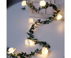 6m 40LEDs Vine Bulbs or Flower Fairy String Light USB Charging Home Decoration Light String - Flower Shape Light, One