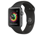 Apple Watch Series 3 (GPS) 42mm Space Grey Case with Black Sport Band 1