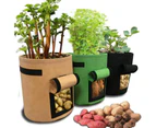 Plant Grow Bag Small Garden Potato Planting Bag - Green