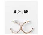 AC-LAB Small Bamboo Hoop Earrings - Gold