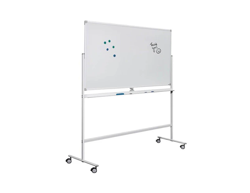 JasonL Mobile Magnetic Whiteboard Double Sided Pivoting - 1800 x 1200