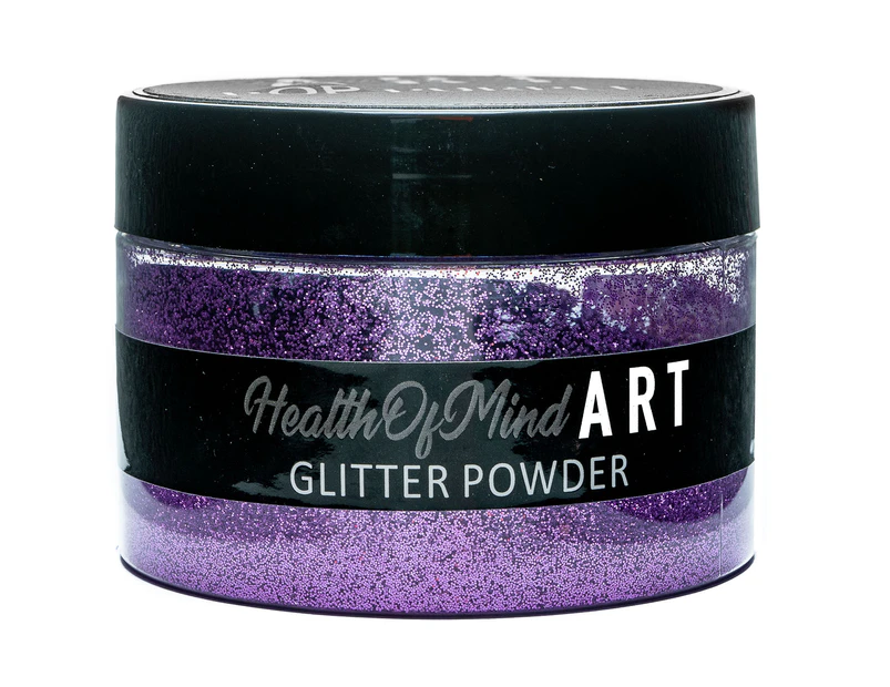 Health Of Mind Art   - Glitter Powder - Pop Purple  Epoxy Resins