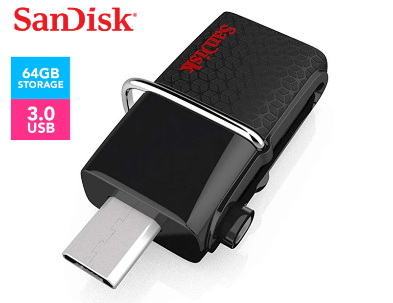 SanDisk 64GB UltraDual microUSB/USB 3.0 Flash Drive