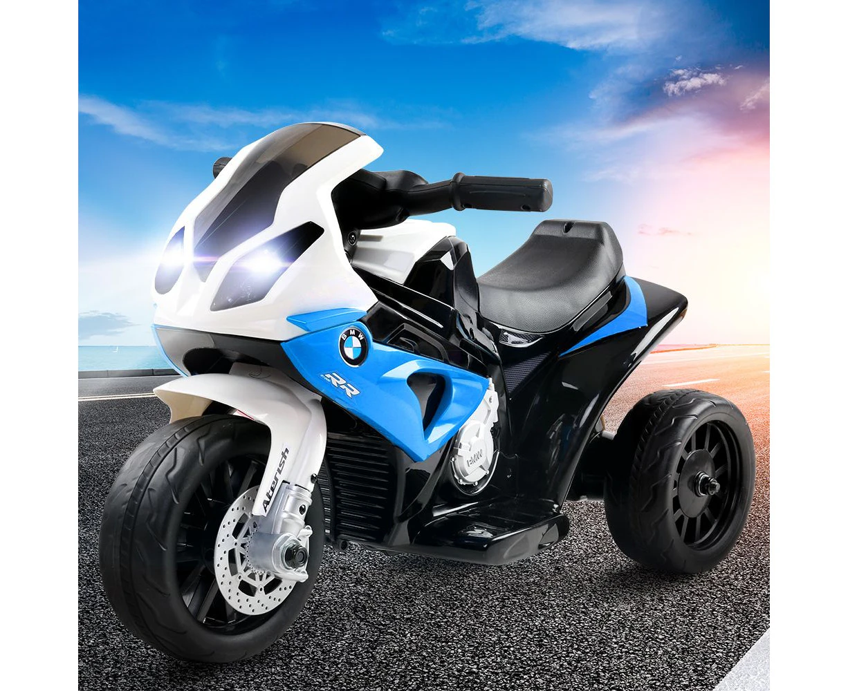 Kids Electric Ride On Car Police Motorcycle Motorbike BMW Licensed S1000RR Blue