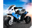 Kids Ride On Car Electric Cars Toys Motorbike BMW Motorcycle Patrol Battery Toy Blue Rigo