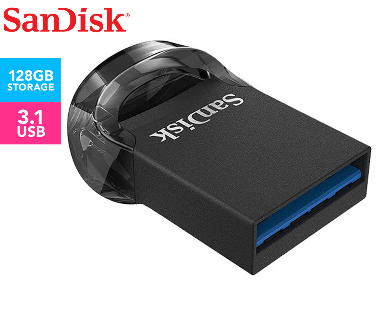 SanDisk 128GB Ultra Fit USB Flash Drive