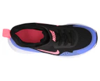 Nike Girls' WearAllDay (PS) Sportstyle Shoes - Black/Sunset Pulse-Sapphire