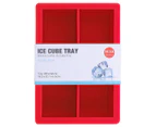 Ortega Kitchen 2Pc Silicone Jumbo Ice Cube Tray - Red