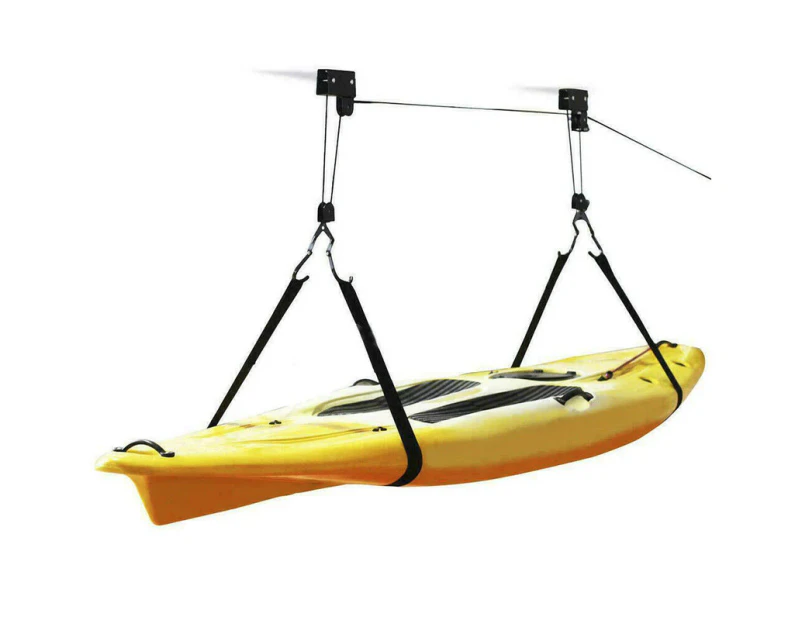 125 lb. Capacity Kayak Canoe Lift Hoist Storage Rack (2 Pack)