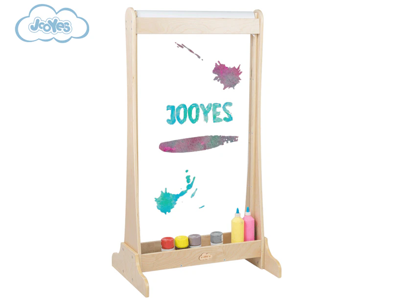 Jooyes Kids' Acrylic Easel w/ 10m Paper Roll - Natural/Clear
