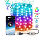 APP Control Bluetooth LED RGB Color Changing Fairy String Light Christmas Decorations Lights