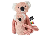 Les Deglingos Ptipotos Pink Koala Mum and Baby Soft Toy