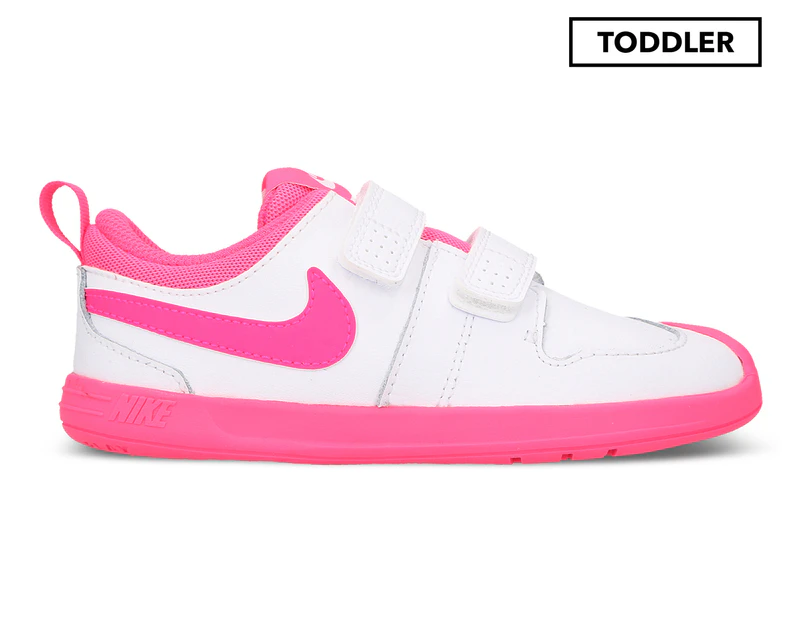 Nike Toddler Girls' Pico 5 Sportstyle Shoes - White/Hyper Pink