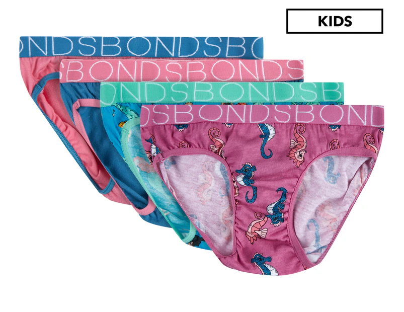 Bonds Girls' Bikini 4-Pack - Miraculous Little Mermaids
