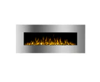 Valencia 1500w 50" Recessed / Wall Mounted Electric Fireplace Woodlogs & Pebbles Bluetooth Speaker