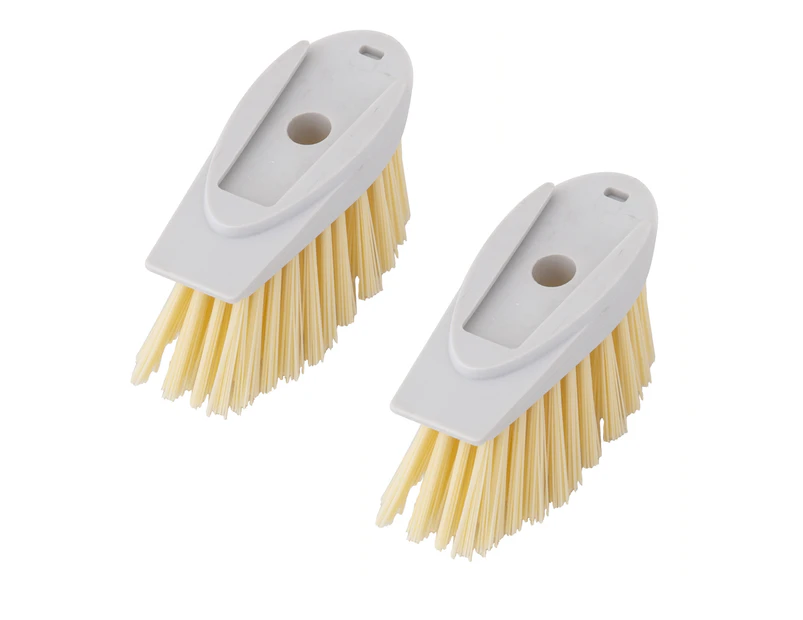 Davis & Waddell Remo Bristle Cleaning Brush Replacement Head Set/2 White/Natural 4.5x4x10cm
