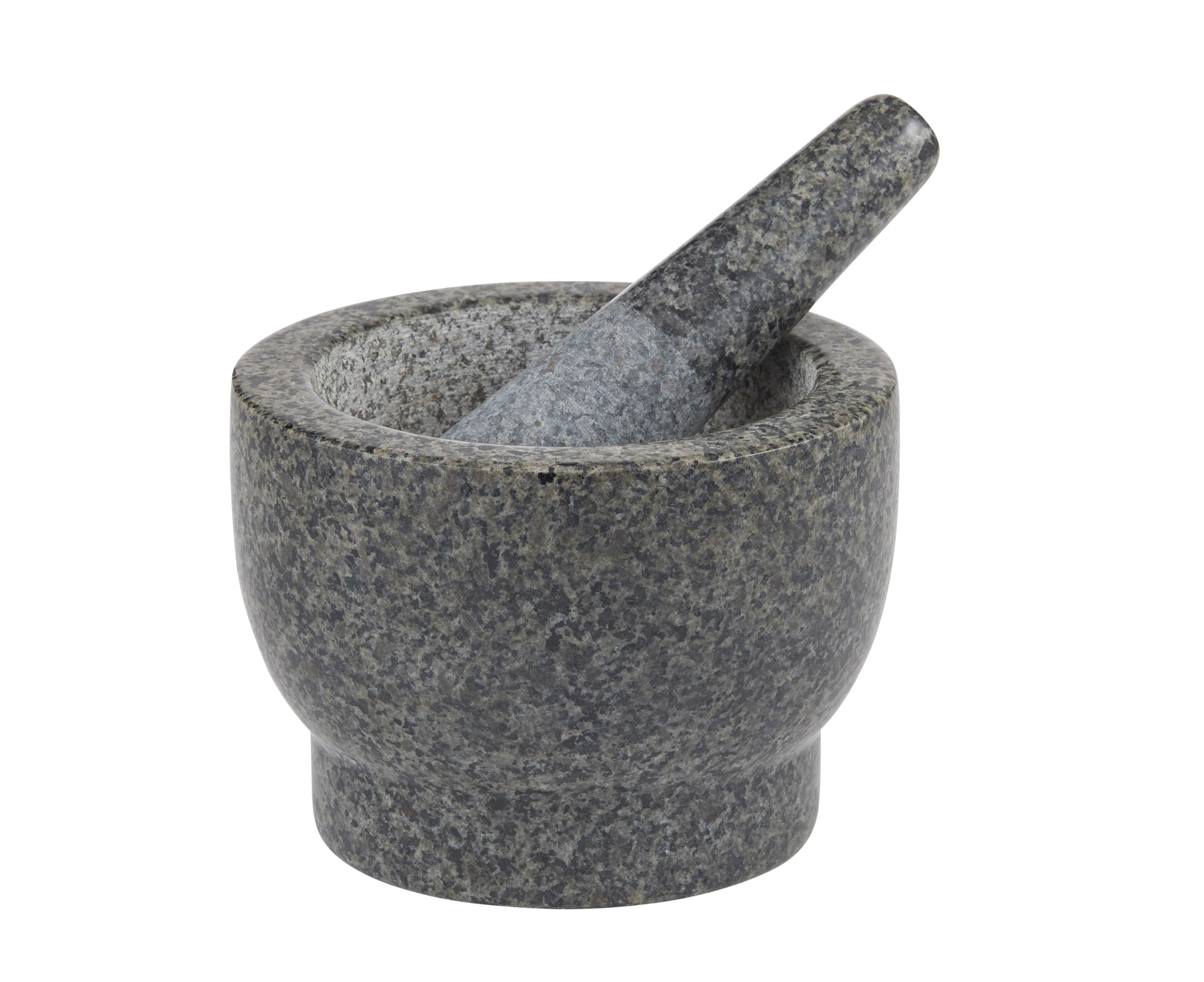 Davis & Waddell Traditional Granite Mortar & Pestle Herb Pounder 20x14.5cm Grey