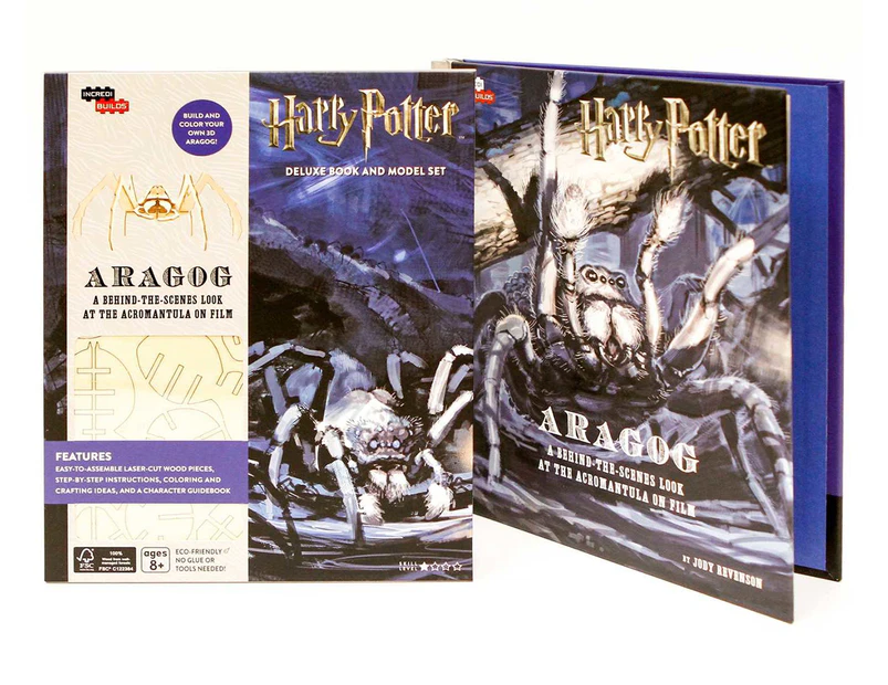 IncrediBuilds: Harry Potter Aragog Deluxe Hardback Book & Model Set