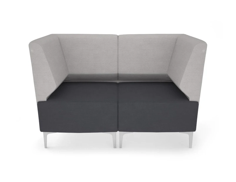Mondo 2 Seater Corner Lounge [Chrome] - light grey