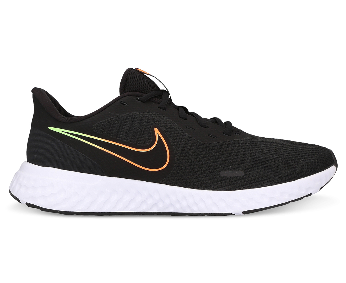 Nike Men's Revolution 5 Running Shoes - Black/Atomic Orange-Obsidian ...