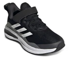 Adidas Kids'/Youth Fortarun Elastic Lace Top Strap Running Shoes - Black/White