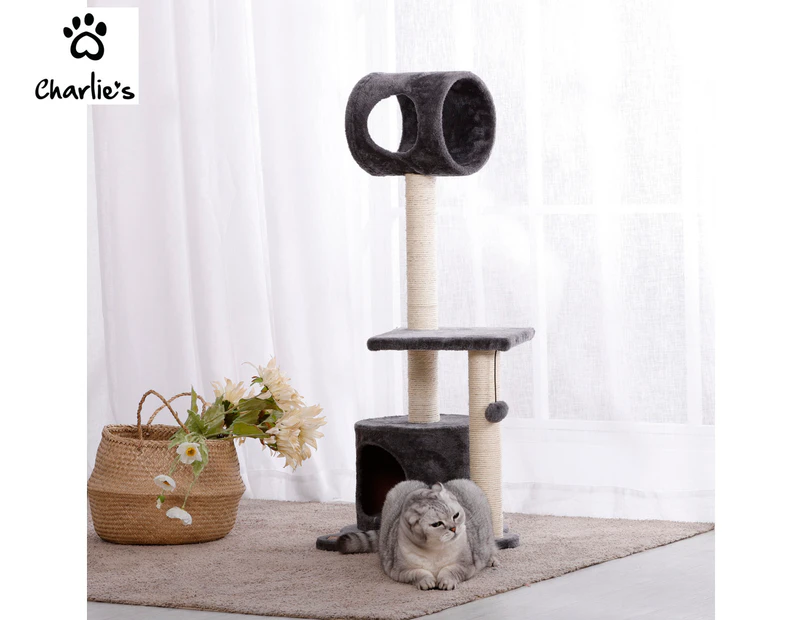 Charlie's 102cm High Cat Tree Tower - Charcoal