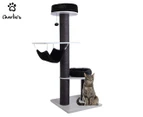 Charlie’s UFO Cat Tree Tower w/ Nest & Hammock - Dark Grey/Black