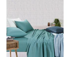 Amsons Sheet Set - Fitted & Flat Sheet With Pillowcases - Mint Green