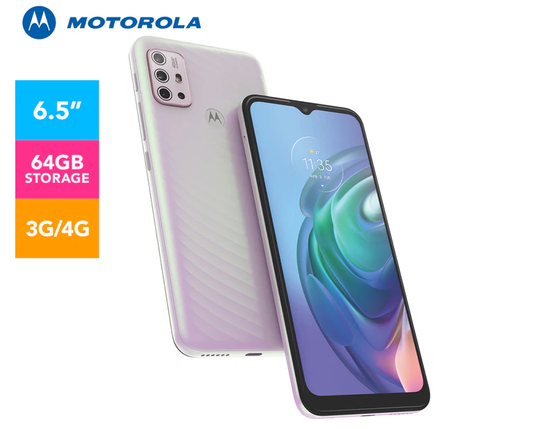 Motorola G10 64GB Unlocked - Sakura Pearl | Catch.com.au