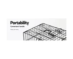i.Pet 42" Dog Cage Pet Crate Puppy Cat Foldable Metal Kennel Portable 3 Doors XL