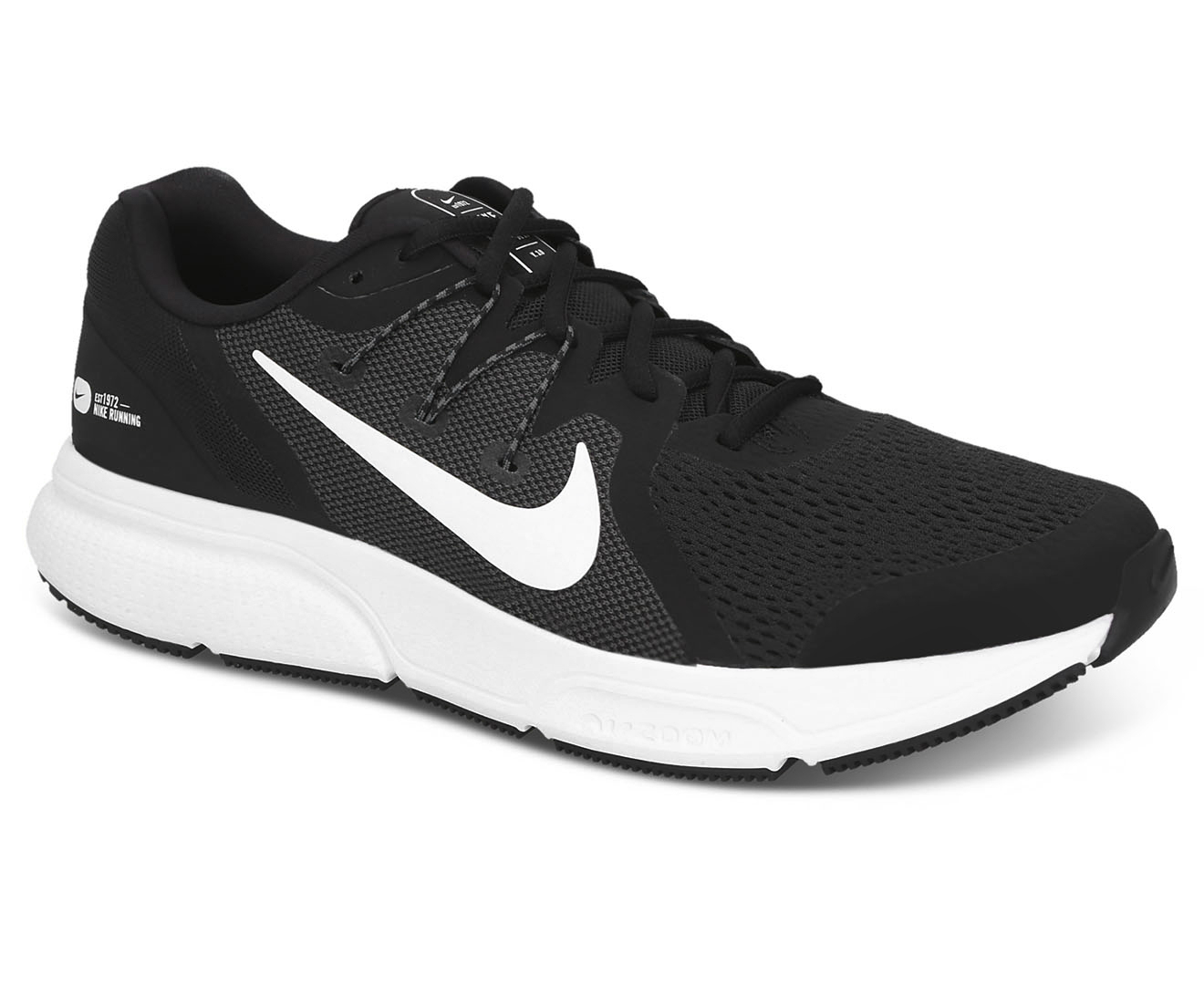Nike Men's Zoom Span 3 Running Shoes - Black/White/Anthracite | Catch.co.nz
