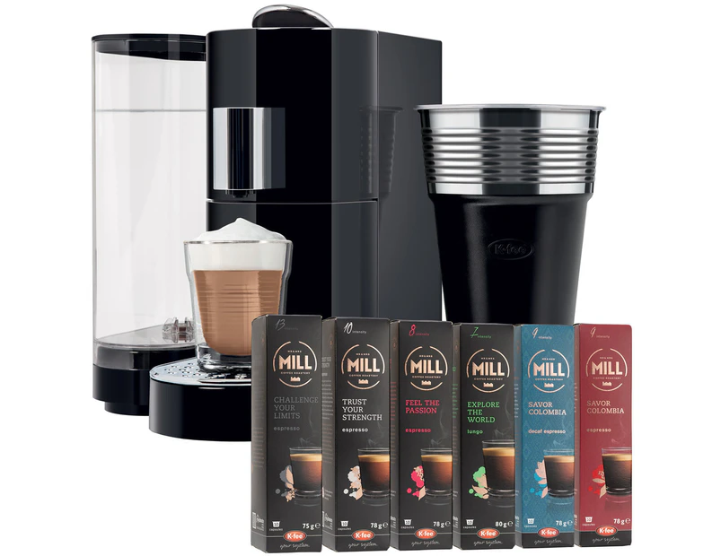 K-fee Twins II & Latte and 60 Coffee Pod Starter Pack