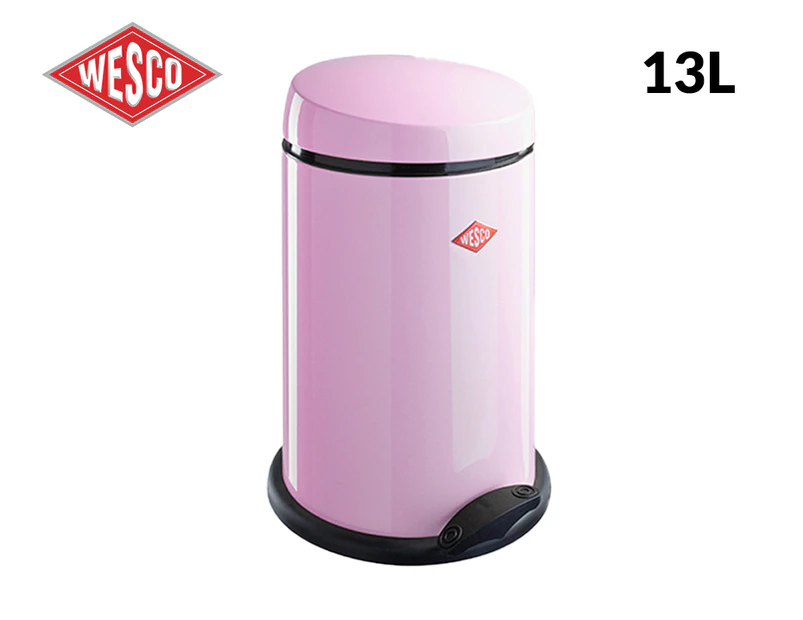 Wesco 13L Capboy Bin in Pink. Height: 455mm Width: 300mm Depth: 300mm Diameter: 300mm