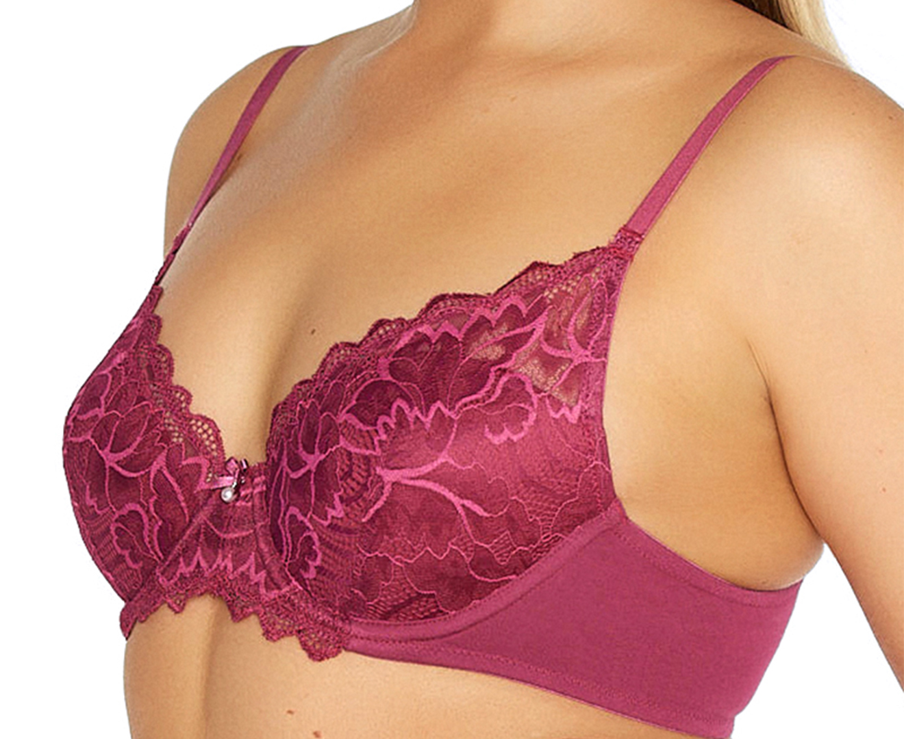 Bendon Women's Embrace Full Coverage Contour Bra - Beaujolais